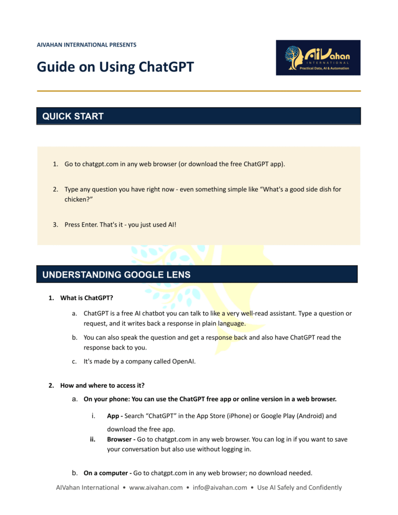 How to Use ChatGPT - Beginner's Guide | AIVahan International